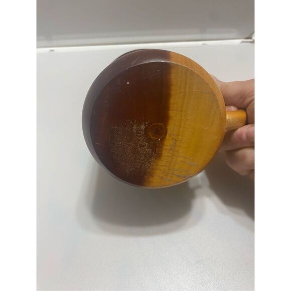 Costa Rica Tropical Toucan Wooden Hand Painted Coffee Tea Mug - Picture 6 of 7